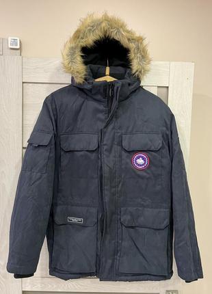 Парка аляска outdoorsport xl з капюшоном та хутром