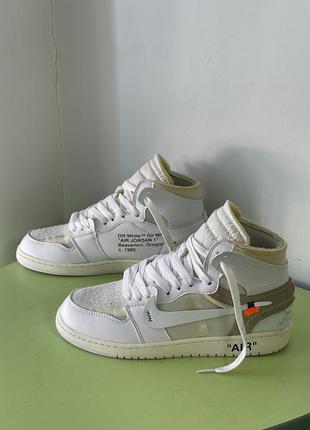 Nike off-white air jordan кросівки1 фото