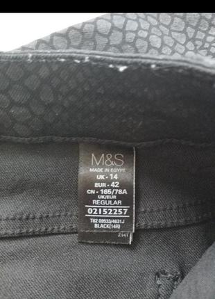 Трендові брюки штани із зміїним принтом marks spencer peruna7 фото