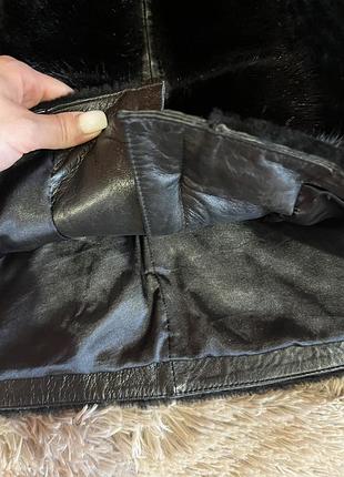 Шуба roberto ferretti мутон и натуральная норка