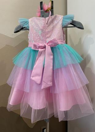 Сукня одноріг плаття единорог єдинорог5 фото