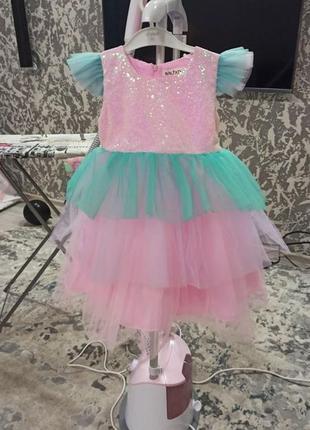 Сукня одноріг плаття единорог єдинорог4 фото