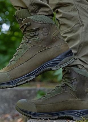 Тактичні черевики хакі зсу,берци воєнні зелені осінь,зима,армійські берці олива,чоловічі,ж...