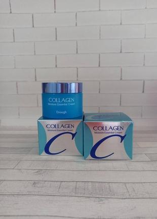 Зволожувальний крем для обличчя з колагеном enough collagen