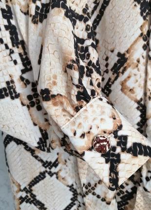 Стильна блуза зміїний принт блузка рептилія4 фото
