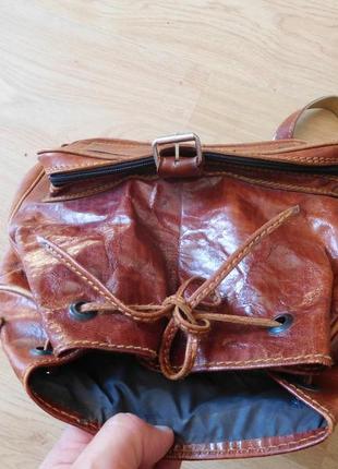 Женский кожаный рюкзак.6 фото
