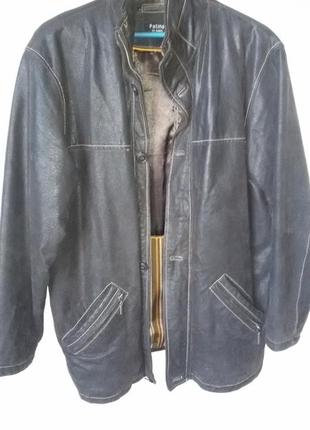 Красивая нубуковая куртка с легким утеплителем patino by auluna размер 50 (52)