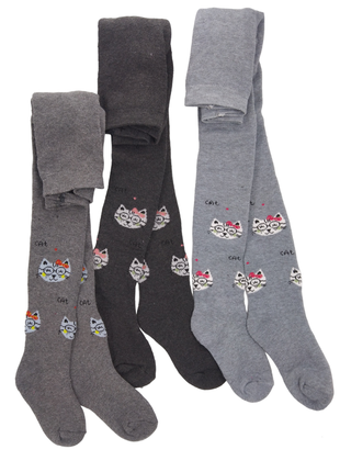 Колготи зима махрові на дівчинку утеплені кошки котики кішки