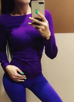 Кофта фиолетовая бесшовная из качественной микрофибры