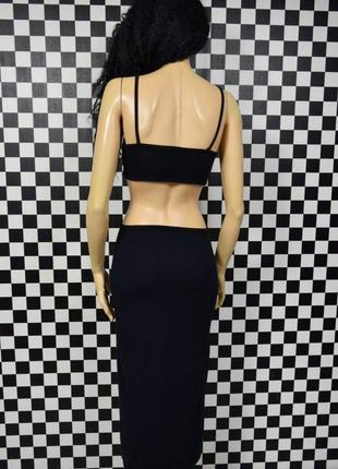 Платье миди с вырезами по фигуре платье черное футляр эффект топа3 фото