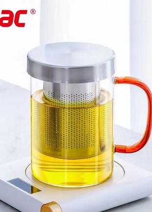 Заварник-чашка інф'юзерного типу з фільтром lilac s195 450мл.1 фото