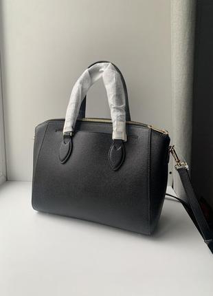 Черная кожаная сумка minerva furla6 фото