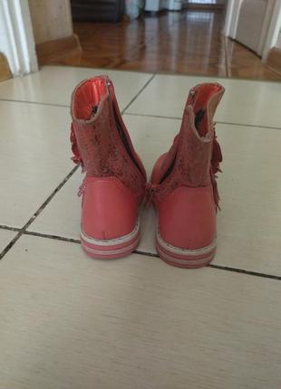 Осінні чобітки рожеві5 фото