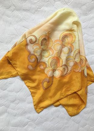 Хустина шовкова підписна хенд мейд