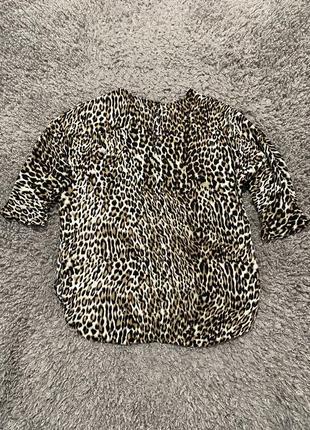 Блуза женская леопардовая свободного кроя от primark5 фото