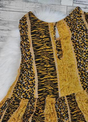 Женское платье minkpink жёлтое с леопардовым принтом размер s 445 фото