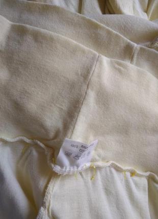 Р 10-12 / 44-46-48 желтая юбка кукурузного оттенка хлопок трикотаж длинная в пол с карманами8 фото