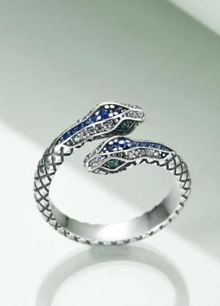 Женское кольцо в виде змеи, регулируемое кольцо в стиле хип-хоп4 фото