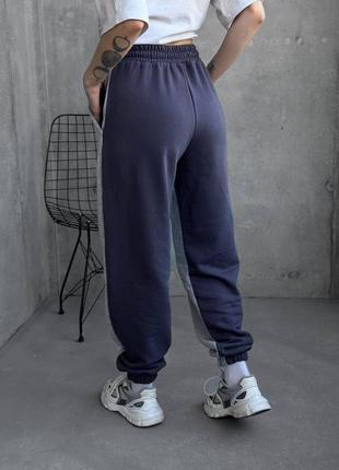 Стильные крутые двухцветные брюки джоггеры  ✨5 фото