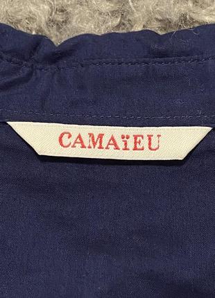 Рубашка женская классическая синего цвета от camaieu2 фото