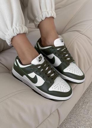 Женские кроссовки nike sb dunk low medium olive#найк