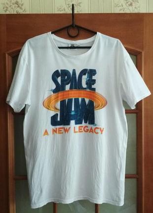 Футболка space jam: a new legacy looney tunes nba jordan мерч (m-l)