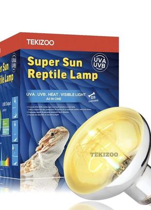 Лампа для тераріуму сонячна 160 вт tekizoo uva uvb 120v e26