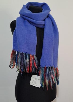 Новый 100% шерсть роскошный шерстяной шарф с валяной бахромой6 фото