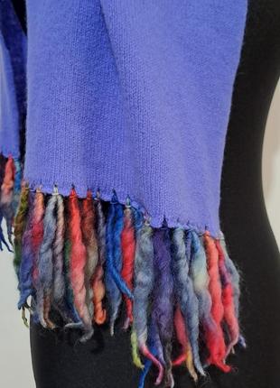 Новый 100% шерсть роскошный шерстяной шарф с валяной бахромой9 фото