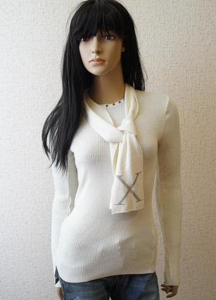 Джемпер свитер молочно белого цвета richmond 'x'.1 фото