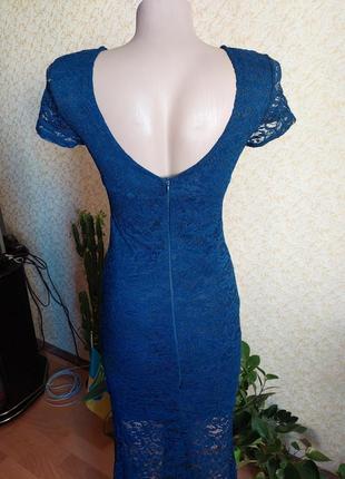 Новое вечернее платье, синее платье, длинное платье р хс-м5 фото