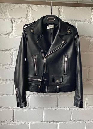 Куртка косуха в стиле ysl saint laurent