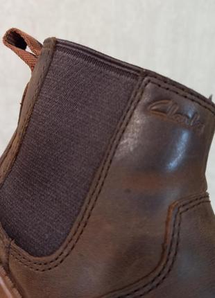 Ботинки,хайтопы челси ,кожаные 100%кожа брендовые clarks  стильные ,качественные5 фото