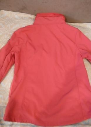 Красивая куртка кораллового цвета bonptix, р. 442 фото