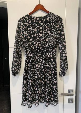 Шифонова сукня в квіточку3 фото