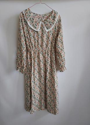 Літня жіноча сукня плаття з коміром женское платье с воротником 1053