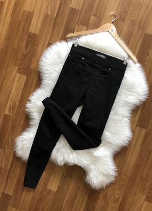 Черные базовые джеггинсы джинсы скинни skinny