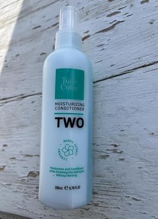 Двофазний спрей з кератином і екстрактом квітів тіарі - tiarecolor two bi-phase moisturizing conditioner