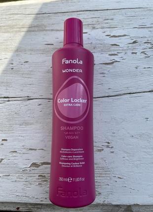 Шампунь для фарбованого волосся fanola wonder color locker shampoo1 фото