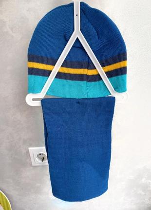 Комплект шапка + шарф + рукавички2 фото