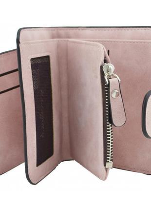 Женский кошелек клатч baellerry forever n2346, женский малый кошелек, небольшой кошелек. цвет: розовый3 фото