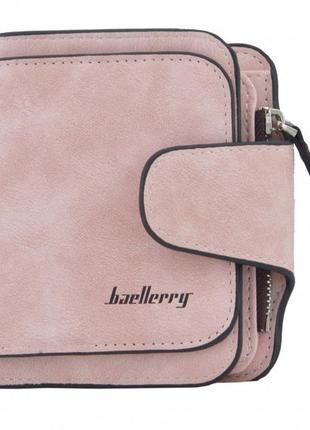 Женский кошелек клатч baellerry forever n2346, женский малый кошелек, небольшой кошелек. цвет: розовый4 фото