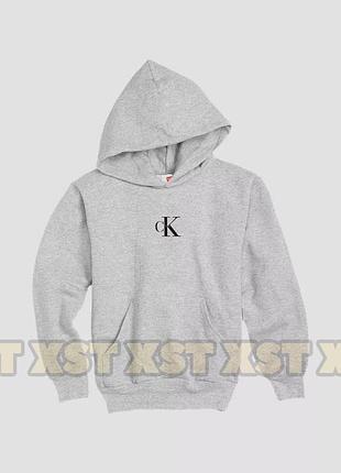 Женский худи на флисе оверсайз oversize calvin klein кельвин кляйн серий