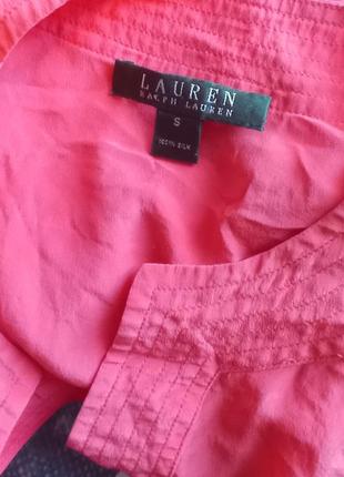 100% шовковая брендовая винтажная блуза lauren ralph lauren,p.s3 фото