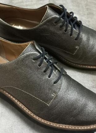 Туфли мокасины фирменные кожа жен. 38р.clarks индии2 фото