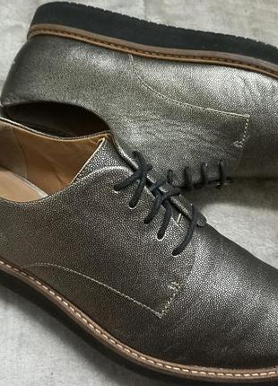 Туфли мокасины фирменные кожа жен. 38р.clarks индии