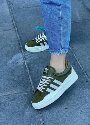 👟 кроссовки adidas campus light x bad bunny low wild moss / наляжка bs👟6 фото