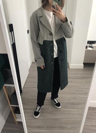 Шикарное дизайнерское женское пальто