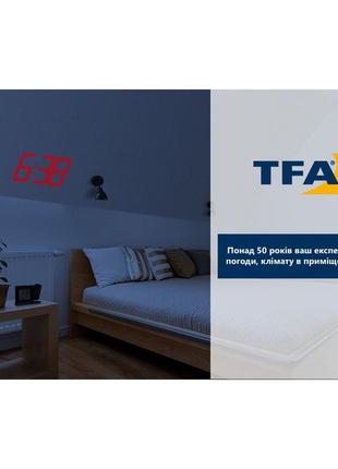 Проекционные часы с будильником и термометром tfa (60501801)