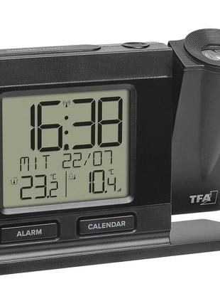 Проекционные часы с будильником и термометром tfa (60501801)5 фото